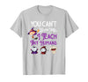 Happy Halloween Costume Tee You Can't Scare Me I Teach Tiny Humans Funny Halloween T-Shirt - Silver Grey