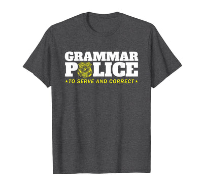 Easy Halloween Costume Top Shop Grammar Police Officer Funny Badge Halloween Costume T-Shirt