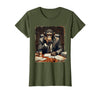 Mademark Monkey in a Suit Stuck in a Meeting Funny Gift T-Shirt - Women - Olive Green