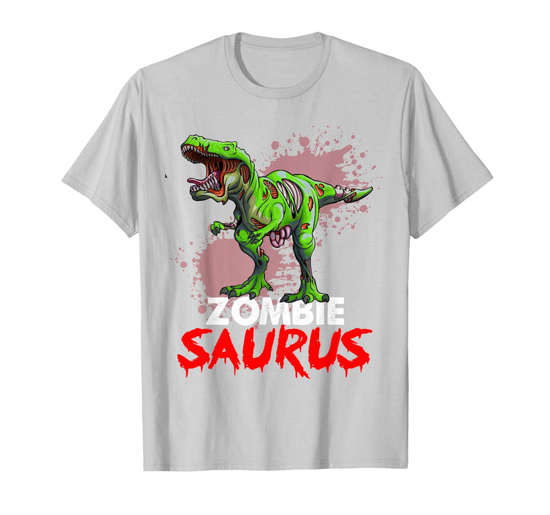 Dinosaur T Rex Zombie Saurus Halloween Kids Boys Zombie Saurus Skeleton Dinosaur T Rex Zombie Halloween Boys T-Shirt -
