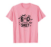 Mademark Halloween Humorous Boo Sheet Ghost Face Pun T-Shirt - Pink
