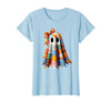 Patchwork Quilt Ghost Halloween Quilter Autumn Tee Patchwork Ghost Quilt Halloween Quilter Fall Autumn Bow Cute T-Shirt -