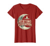 Mademark Resting Witch Face Halloween Design T-Shirt - Cranberry Red