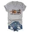 WQFQW Spooky Schnauzer Society Halloween Shirt Terrifying Halloween T-Shirt - Grey-vneck