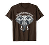 Mademark Elephants Over Everything Elephant Lover Design T-Shirt - Men - Brown