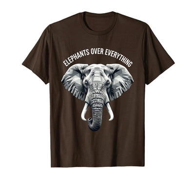 Mademark Elephants Over Everything Elephant Lover Design T-Shirt - Men