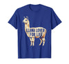 Mademark Llama Lover For Life Peru Graphic Design T-Shirt - Royal Blue