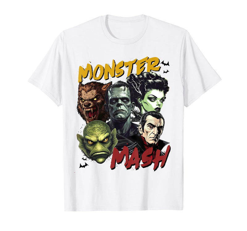 Monster Lover Halloween Season Women Men Kids Horror Scary Monster Lover Vampire Frankenstein Halloween T-Shirt - White