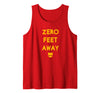 IfYouKnowYouKnow Zero 0 Feet Away Funny Gay Cruising Tank Top - Red