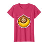Mademark Monkey Eating Oversized Banana Slice Graphic T-Shirt - Women - Red Heather