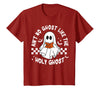 Funny Ain't No Ghost Like The Holy Ghost Christian Halloween T-Shirt - Cranberry Red