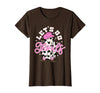 Let's Go Ghouls Cow Print Halloween Costumes Let's Go Ghouls Cowgirl Western Spooky Halloween Cute Retro T-Shirt - Brown