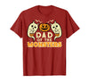 Mens Halloween Shirts For Dad Daddy Papa Men Halloween Dad of Monsters Funny Family Costume Papa Daddy T-Shirt - Cranberry