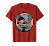 Mademark Cute Girl Snuggling Baby Elephant Graphic Tee T-Shirt - Men - Cranberry Red