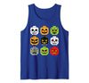 Halloween Building Brick Head Shirts Halloween Building Brick Head Shirt Adult Men Kids Youth Boy Tank Top - Royal Blue