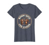 Mademark Born Into The Chaos Circus Monkey Design T-Shirt - Women - Heather Blue