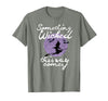 Witchy Halloween Witch Tees Halloween Something Wicked This Way Comes Shakespeare Shirt T-Shirt - Olive Heather