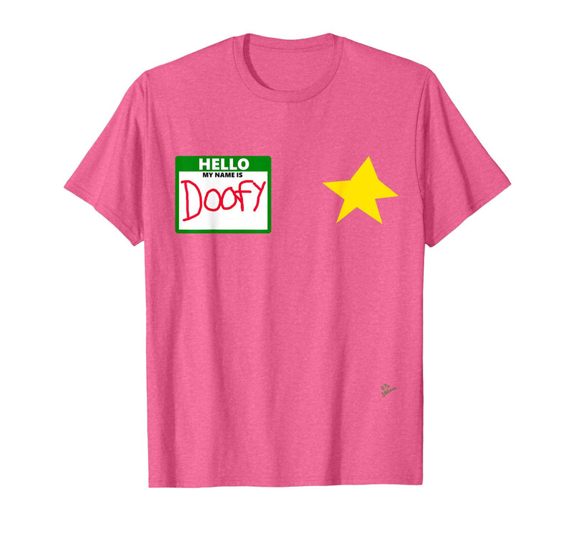 halloween costumes by Jean Olivier Funny Halloween Officer tee - doofy Costume Halloween T-Shirt - Pink Heather