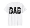 Fishing Gifts for Dad Father's Day Fisherman Fishing Dad Birthday Classic Bold Font Fish Daddy T-Shirt - White