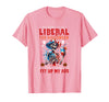 Funny Halloween Night Spooky Horror Lover Going to Be Liberal Halloween Head Would Not Fit Political T-Shirt - Pink