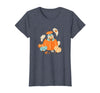 Disney Winnie The Pooh Halloween Cute Eeyore Pumpkin Patch T-Shirt - Heather Blue