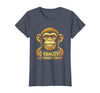 Mademark No Hangover Just Monkey Energy Sober Men T-Shirt - Women - Heather Blue