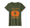 PDUS32 I Don't Spook I Sparkle Funny Halloween I Don't Spook I Sparkle Funny Halloween Girl Witch Pumpkin T-Shirt - Olive
