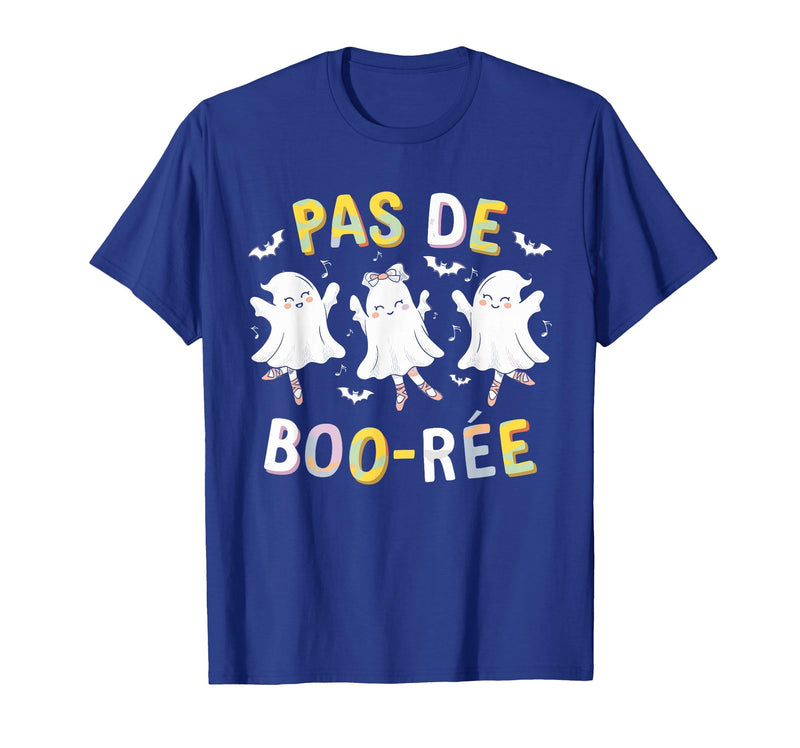 Ballet Ghost Halloween 2024 Spooky Dance Lover Pas de Boo-rée Ghost Ballet Dancer Halloween Dance Teacher T-Shirt - Royal