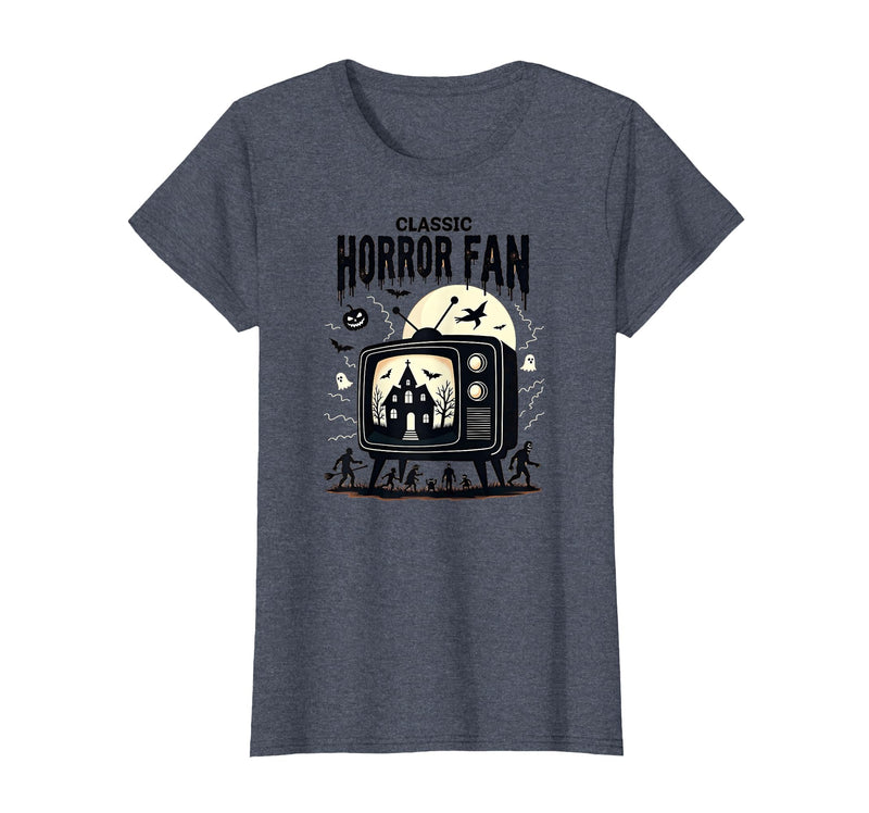 Mademark Halloween - Vampires, Zombies & Horror T-Shirt - Heather Blue-halloween Vintage
