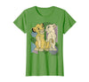 Disney Lion King Simba & Nala Meet Eyes Valentine's T-Shirt T-Shirt - Grass Green
