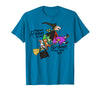 Funny Teacher Witch Tee Shirt There's Room On My Broom for You Too Teacher T-Shirt - Sapphire Blue