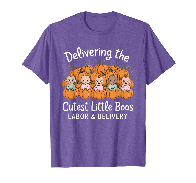 Spooky Nurse Halloween Labor and Delivery Gift Tee Delivering The Cutest Boos Labor & Delivery Halloween Nurse T-Shirt -