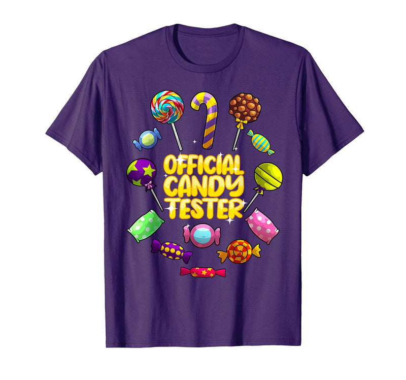 Funny Candy Lovers Gift Chocolate Candies Clothing Cool Candy for Boys Girls Kids Bar Lollipop Halloween Sweets T-Shirt -