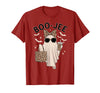 Halloween Boo-Jee Leopard Ghost Coquette Bow Coquette Leopard Ghost Coffee Boo-JEE Halloween Boujee Ghost T-Shirt -