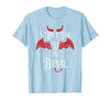 I Put the D in Devil Tees I Put the D in Devil Funny Halloween Matching Couple T-Shirt - Baby Blue