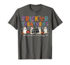 Radiation Oncology Therapist Halloween Costume Trick Or Treatment Radiation Oncology Halloween Rad Therapy T-Shirt - Asphalt