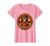 Mademark Eager Monkey Pressing the Big Red Button T-Shirt - Women - Pink