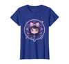 Mademark Women's Cute Vampire Girl Halloween Graphic Design T-Shirt - Royal Blue