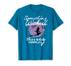 Witchy Halloween Witch Tees Halloween Something Wicked This Way Comes Shakespeare Shirt T-Shirt - Sapphire Blue
