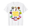 Funny Candy Lovers Gift Chocolate Candies Clothing Cool Candy for Boys Girls Kids Bar Lollipop Halloween Sweets T-Shirt -