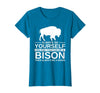 Bison Gift Bison Lover Accessories & Buffalo Stuff Cool Bison Design for Men Women Buffalo Animal Lovers Bison T-Shirt -
