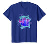 Stranger Things Starcourt Mall Vintage Neon Group Portrait T-Shirt - Royal Blue