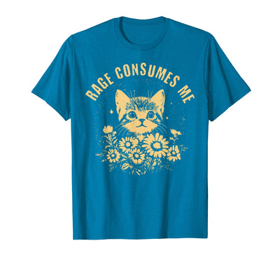 Funny Rage Consumes Me Cute Cat Tee Shirt Rage Consumes Me Cute Cat Meme T-Shirt