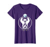 Mademark Polar Bear Throws Ice Into Fire Funny Design T-Shirt - Purple