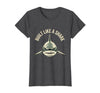 Mademark Built Like a Shark Bold Women's Graphic Design T-Shirt - Dark Heather Grey