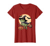 Frog Lover Halloween Party Wear Frog Witch Hat Pumpkin Halloween Costume Men Women Kids T-Shirt - Cranberry Red