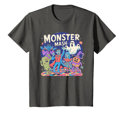Spooky Vintage Creations Vintage Monster Mash Funny Halloween Candy Handers T-Shirt