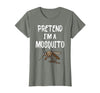 Pretend I'm A Mosquito Funny Halloween Costume Pretend I'm A Mosquito Funny Lazy Halloween Costume Party T-Shirt - Olive