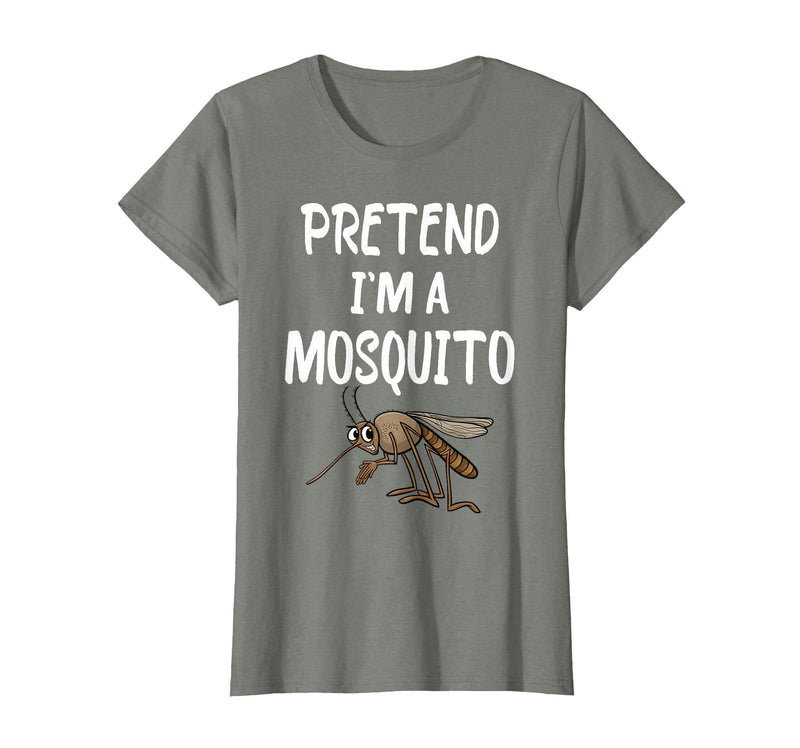 Pretend I'm A Mosquito Funny Halloween Costume Pretend I'm A Mosquito Funny Lazy Halloween Costume Party T-Shirt - Olive