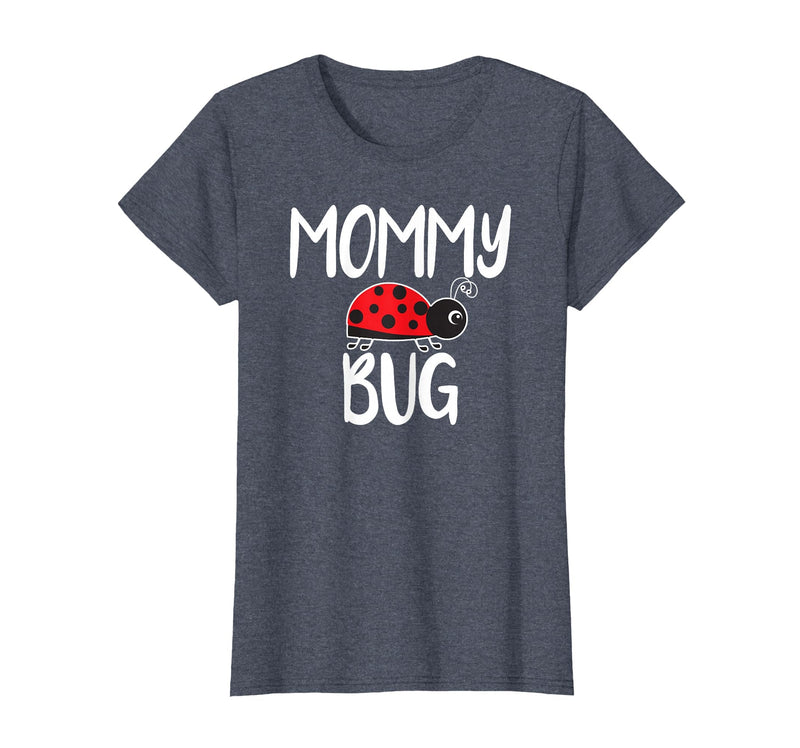 Funny Cute Ladybug Ideas For Mommy Mommy Bug Cute Ladybug Mom T-Shirt - Heather Blue